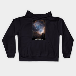 High Resolution Astronomy Open Cluster NGC 602 Kids Hoodie